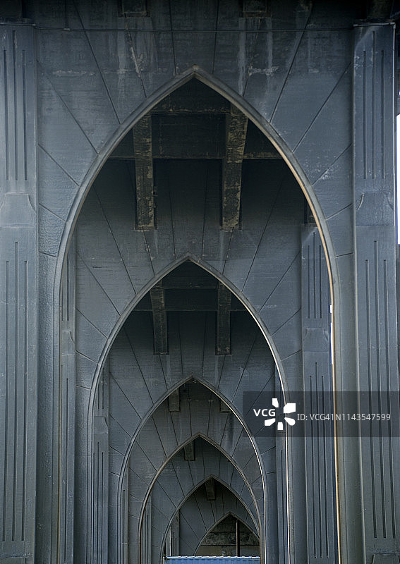 俄勒冈州雅quina湾大桥图片素材