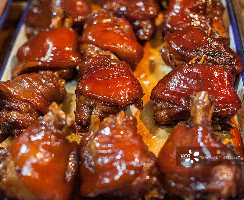 中国周庄红烧猪肘图片素材