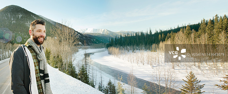 欣赏冬季景色图片素材