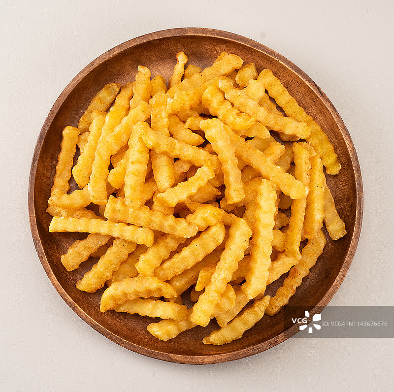 波浪纹炸薯条图片素材