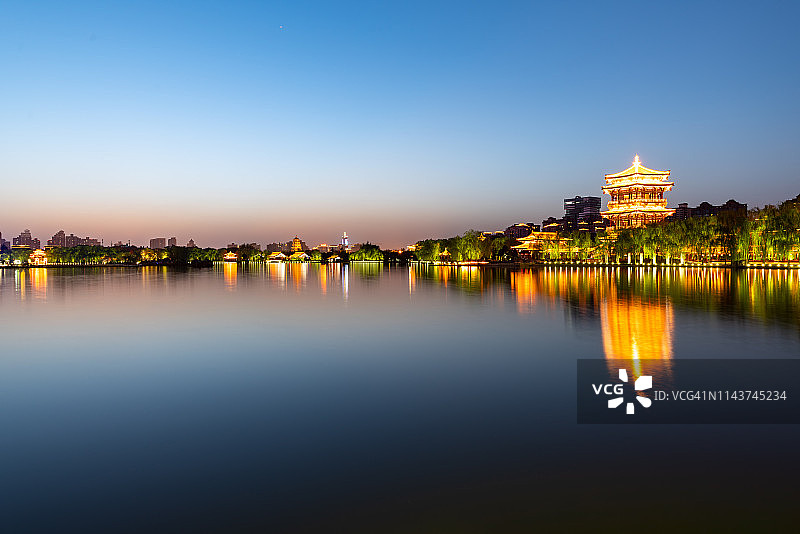 陕西西安大唐芙蓉园图片素材