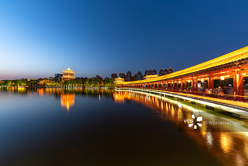 陕西西安大唐芙蓉园图片素材