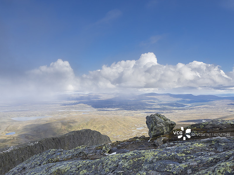 从海拉格斯弗亚莱特看到的瑞典耶姆特兰图片素材