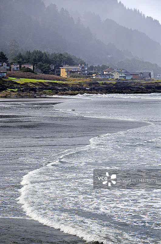 俄勒冈州瓦尔德波特海岸图片素材