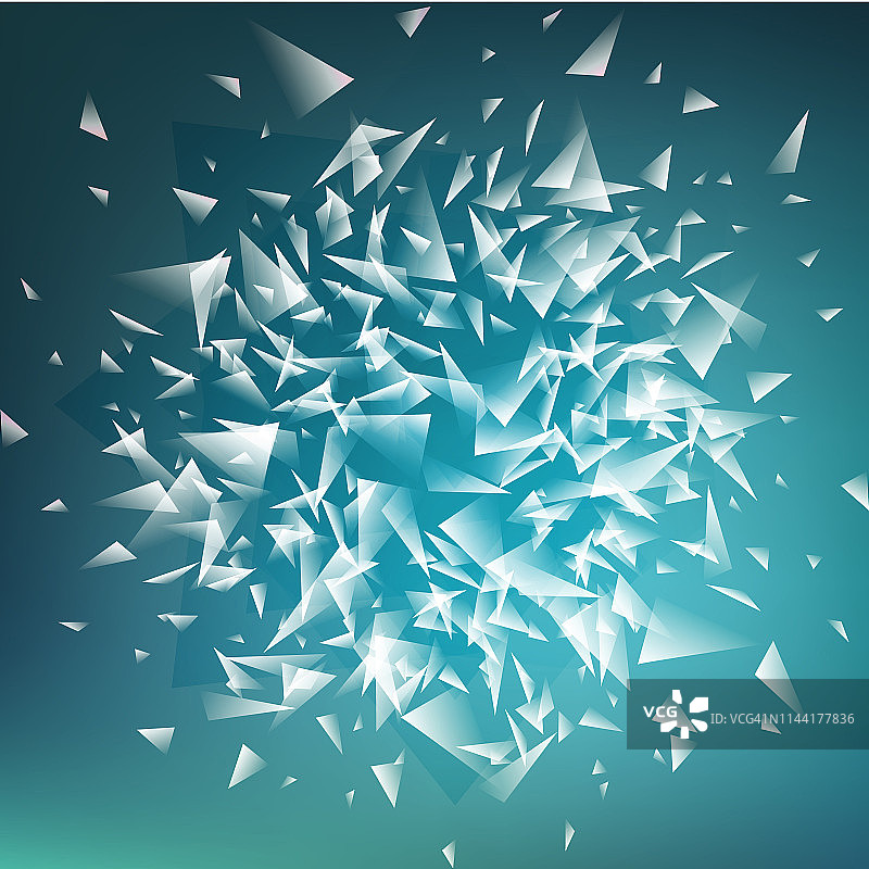 矢量透明碎玻璃块背景插画图片素材