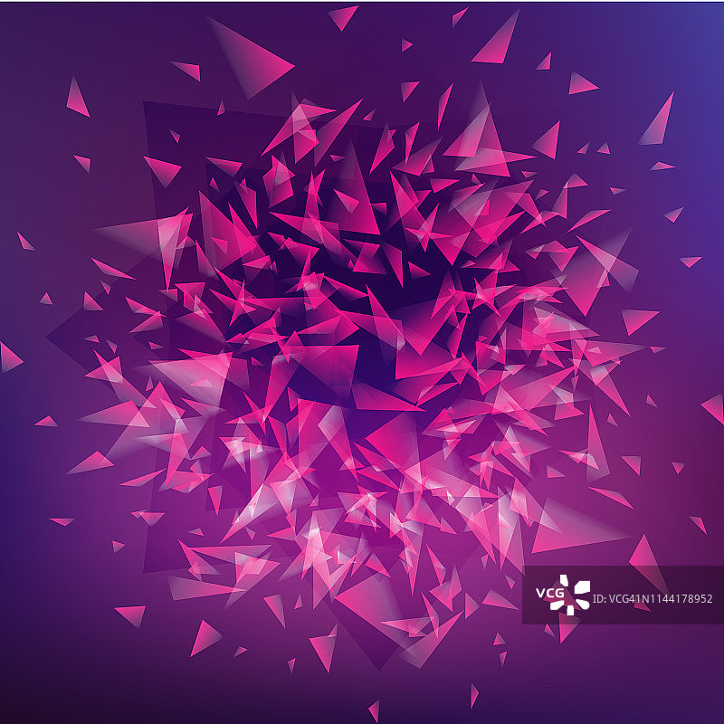 玻璃冲击效果插画图片素材