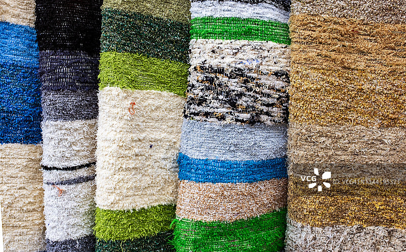 彩色棉地毯合集图片素材