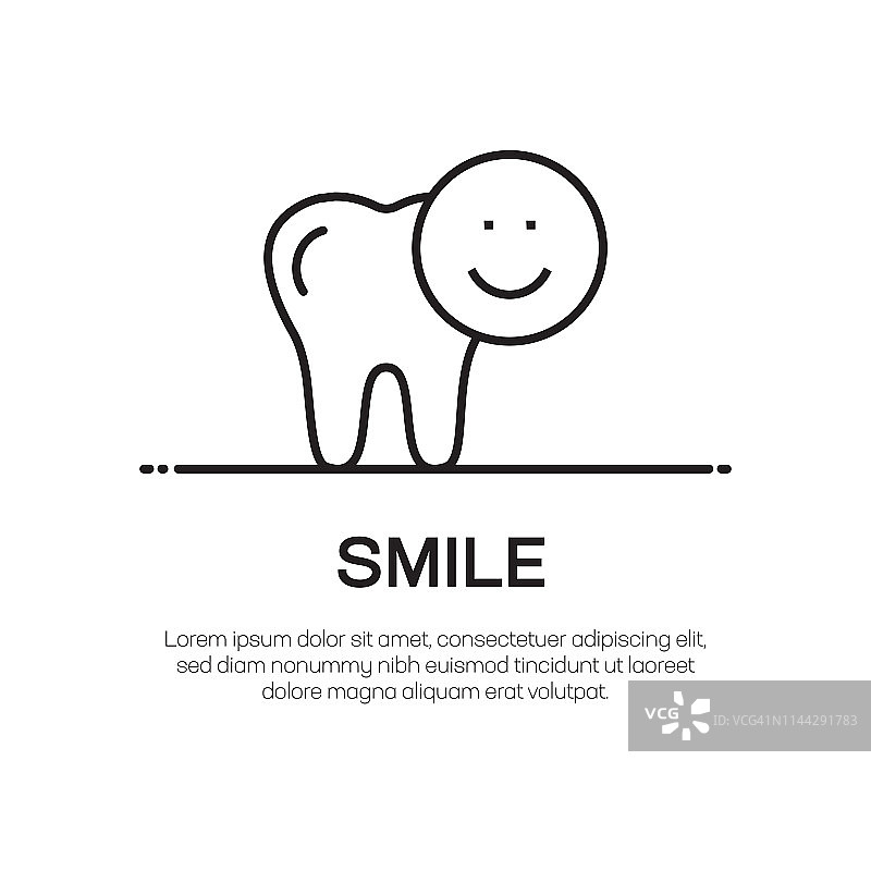 微笑矢量线条图标 - 优质设计元素图片素材