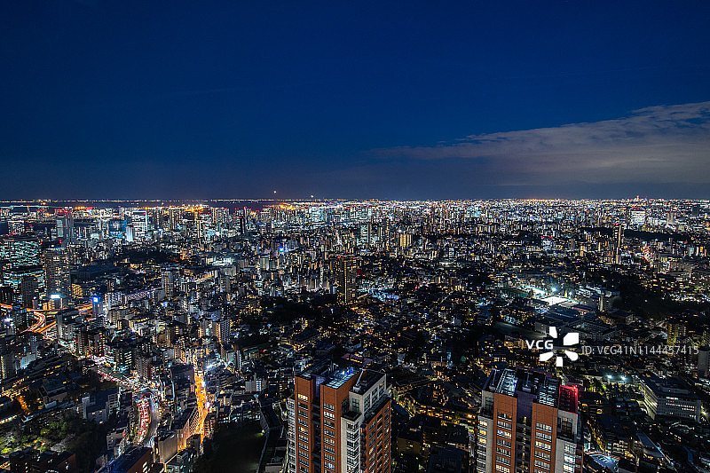 日本东京城市天际线图片素材