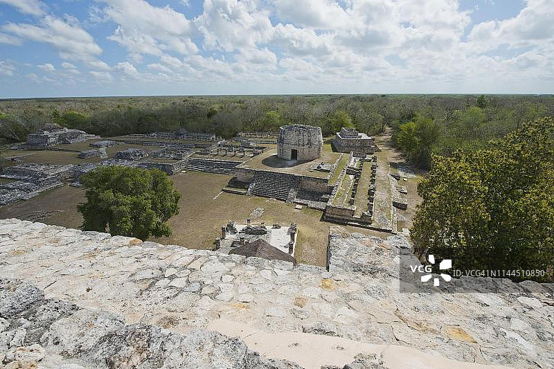 墨西哥尤卡坦玛雅潘玛雅遗址图片素材