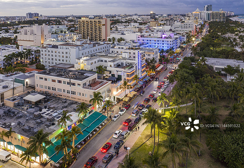 迈阿密海滩鸟瞰图片素材