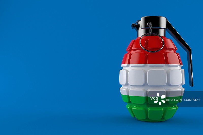 带有匈牙利国旗的手榴弹图片素材