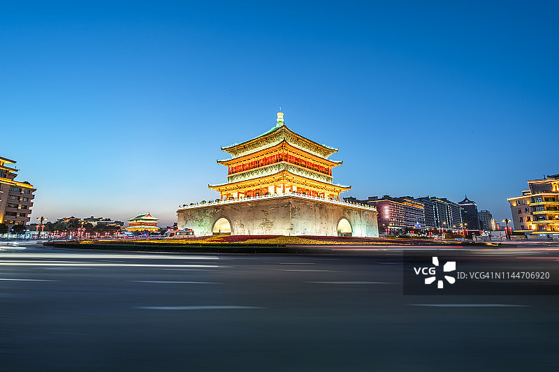 西安钟楼图片素材