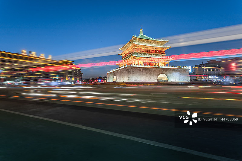 西安钟楼图片素材