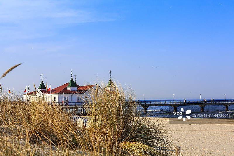 德国乌瑟多姆岛阿尔贝克海桥图片素材