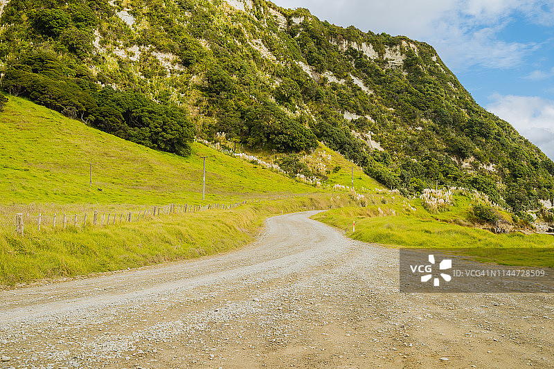 山景乡村土路路面图片素材
