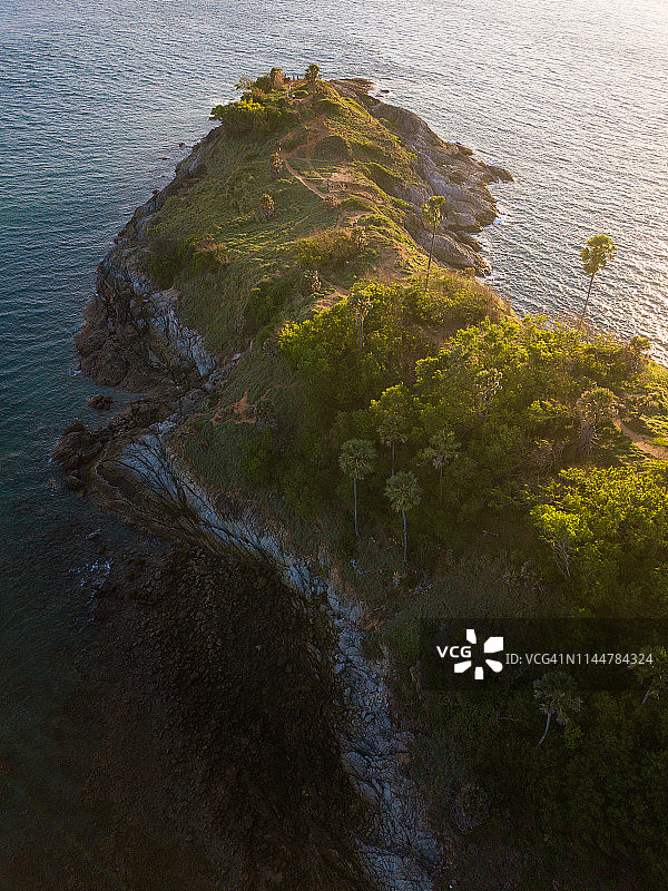 普吉岛蓬贴海角鸟瞰图，泰国图片素材