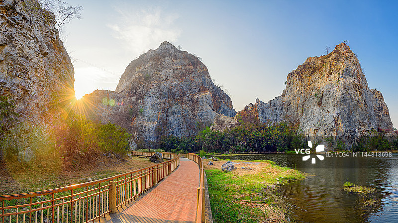 泰国叻丕府考乌石公园图片素材