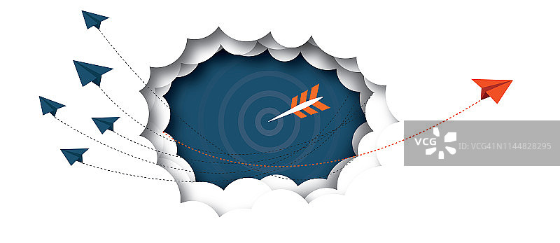 飞机改变方向图片素材