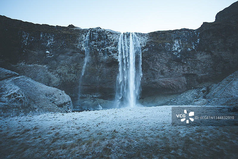 塞里雅兰瀑布，冰岛图片素材