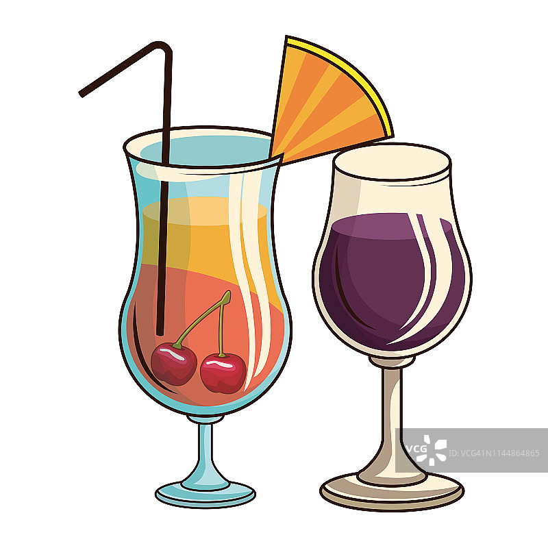 鸡尾酒杯图片素材