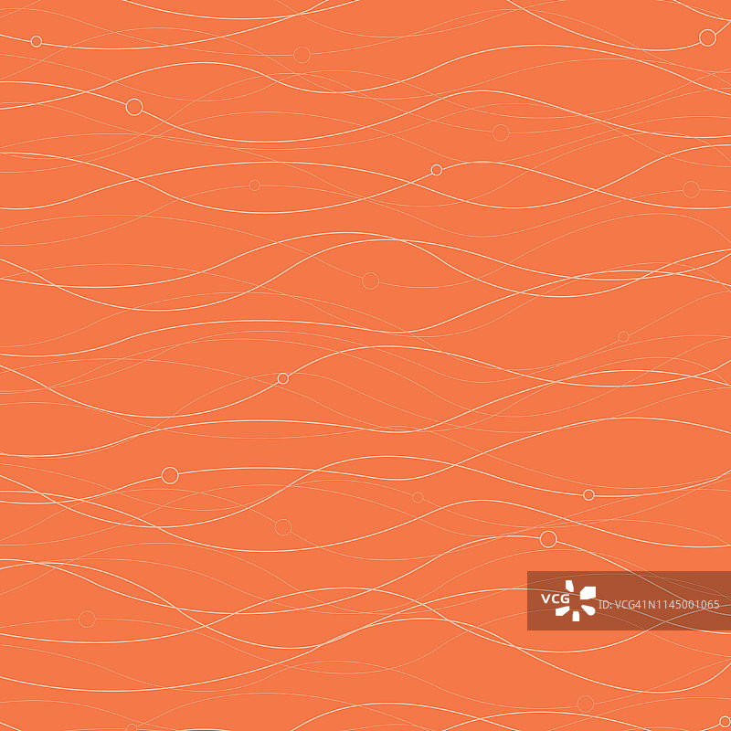 珊瑚色珠子曲线无缝背景图案图片素材
