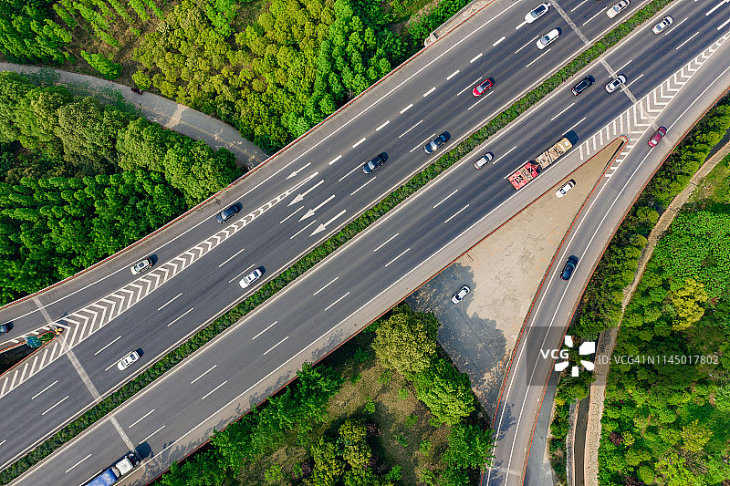 俯瞰高速公路图片素材