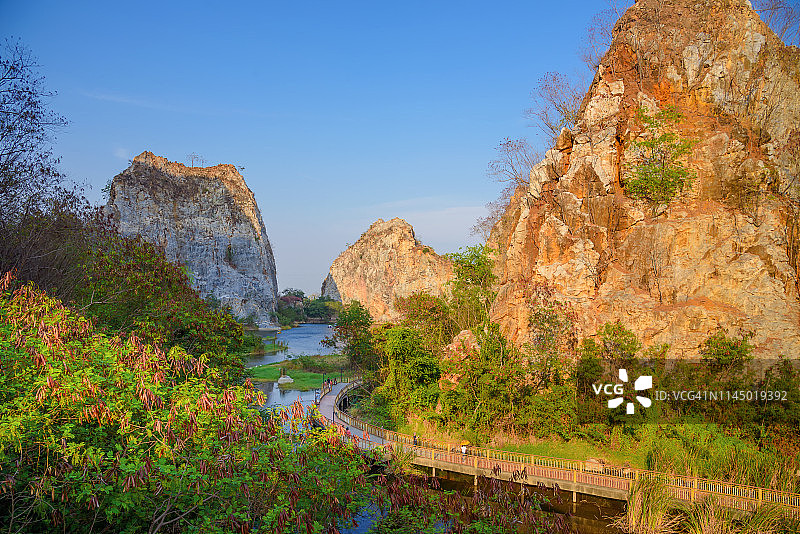 泰国叻丕府考乌石公园图片素材