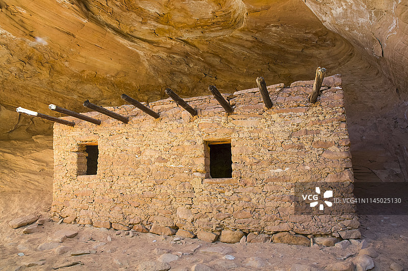 玩偶屋,Anasazi Pueblo建筑,约800-900年历史,熊耳国家纪念碑,雪松台面图片素材