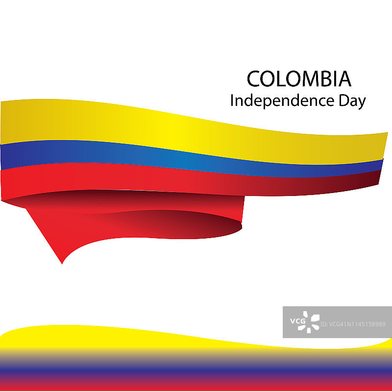 哥伦比亚国旗图片素材