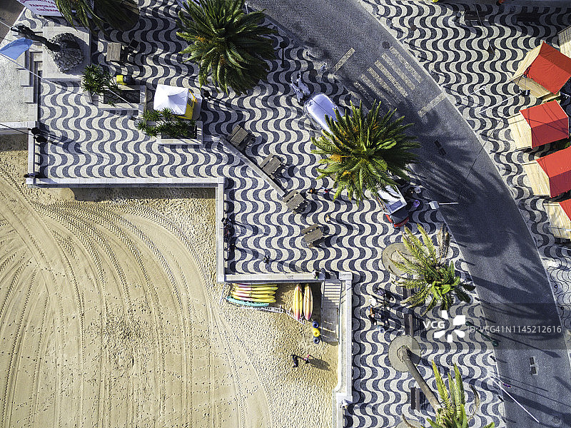 葡萄牙卡斯卡伊斯鸟瞰图图片素材