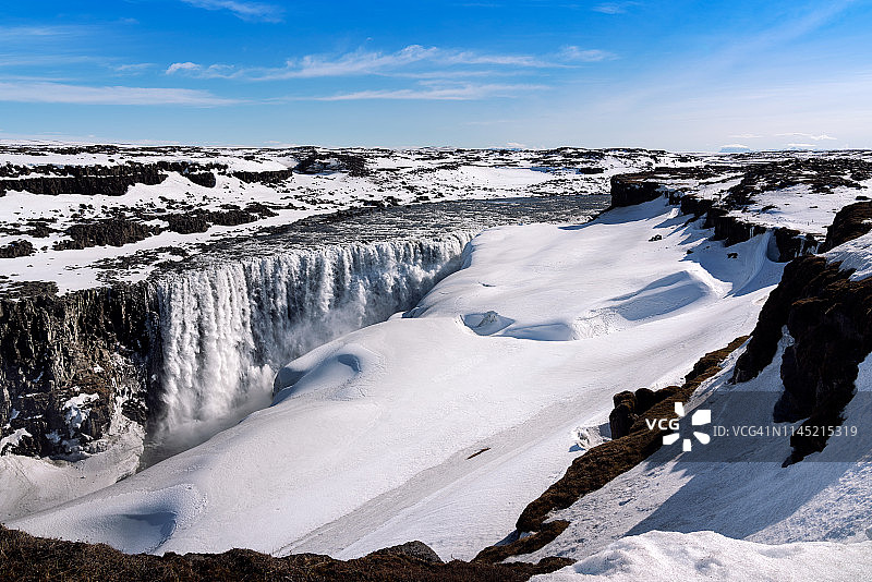 欧洲最强大的瀑布：黛提瀑布图片素材