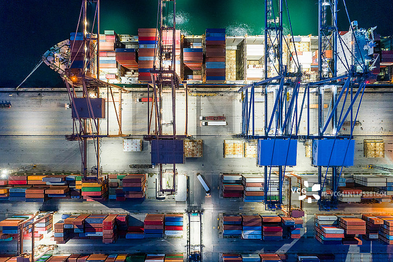 港口和仓库图片素材