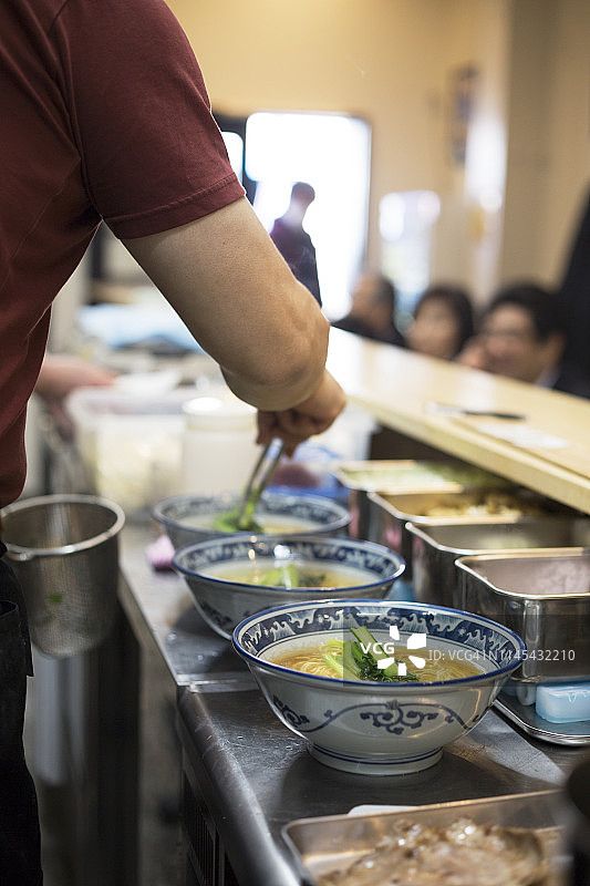 日本拉面店SORENARI的景色图片素材