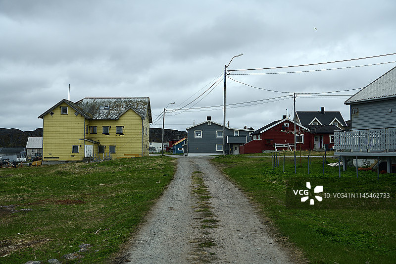 挪威北部基贝格渔村图片素材