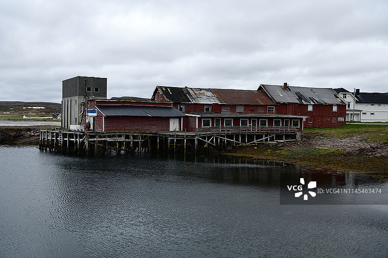 挪威北部基贝格港口图片素材