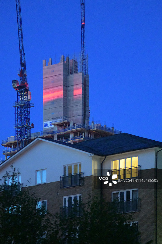 巴特西的混合黎明光线图片素材