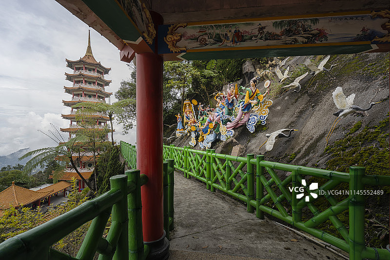 马来西亚云顶高原的清瑞石窟寺图片素材