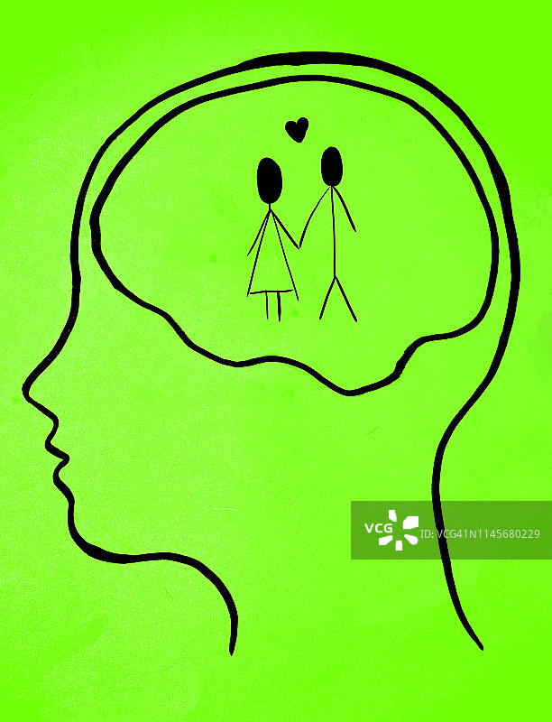 关于恋爱关系的想法概念艺术图片素材