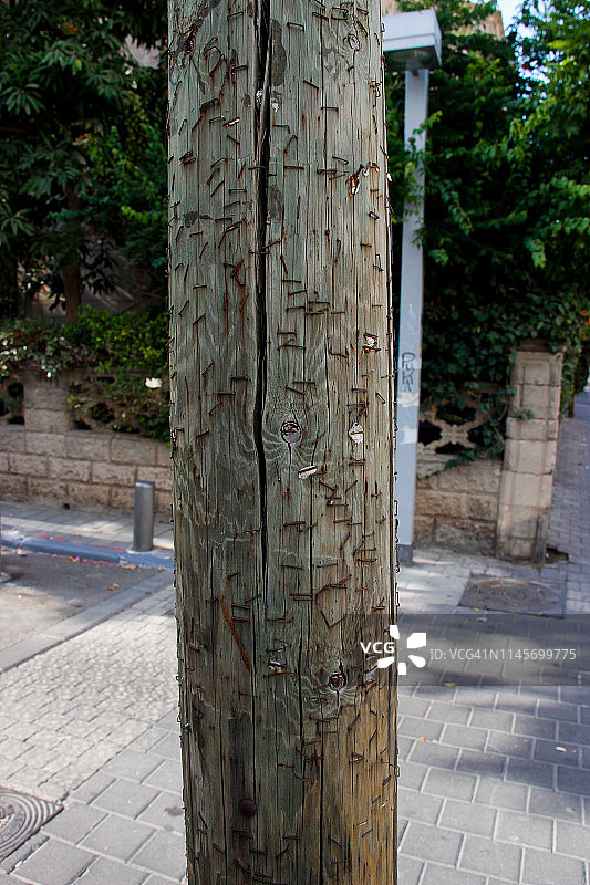 街头电线杆图片素材