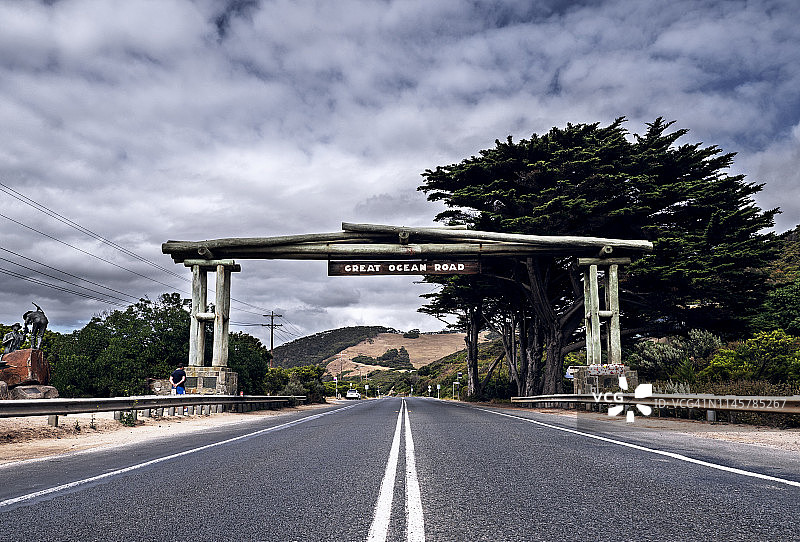 大洋路东部观景点标志图片素材