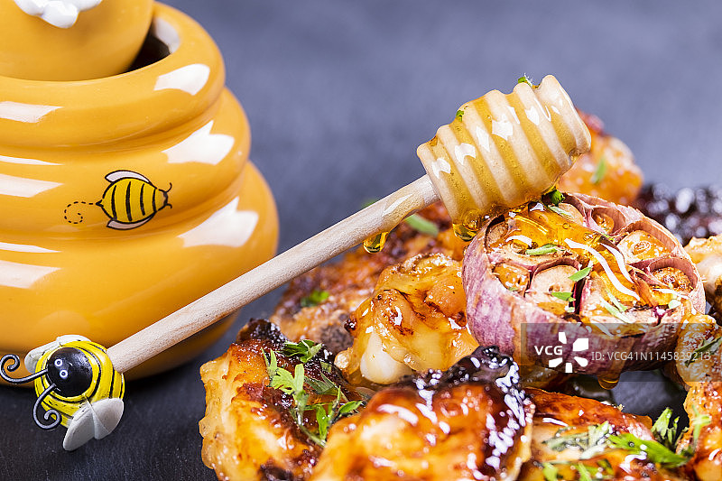蜂蜜柠檬鸡图片素材