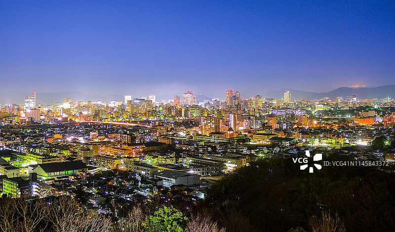 冈山夜景图片素材