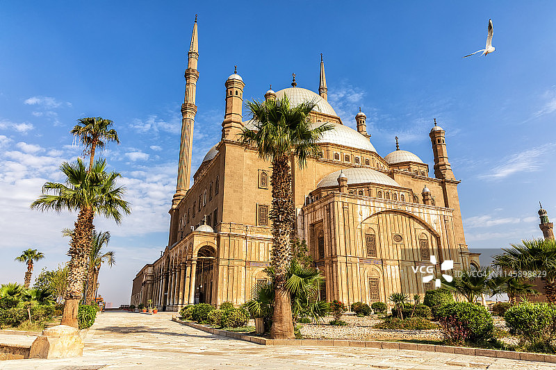 埃及开罗城堡内的穆罕默德·阿里帕夏清真寺图片素材