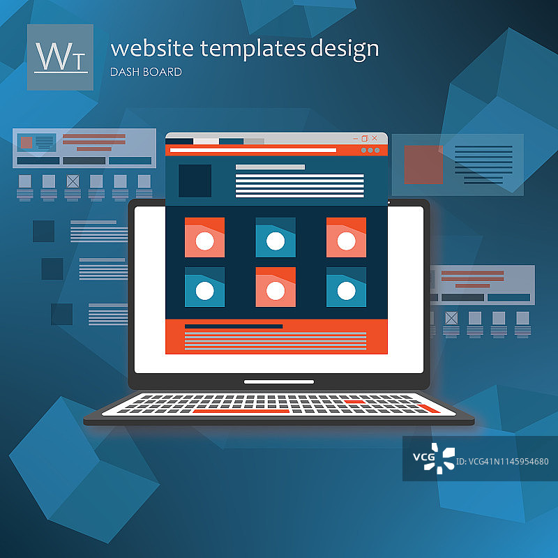 浏览器窗口插画图片素材