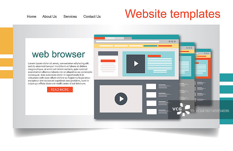 浏览器窗口图片素材