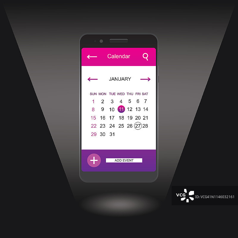 新潮手机App网站着陆页矢量主题模板设计图片素材