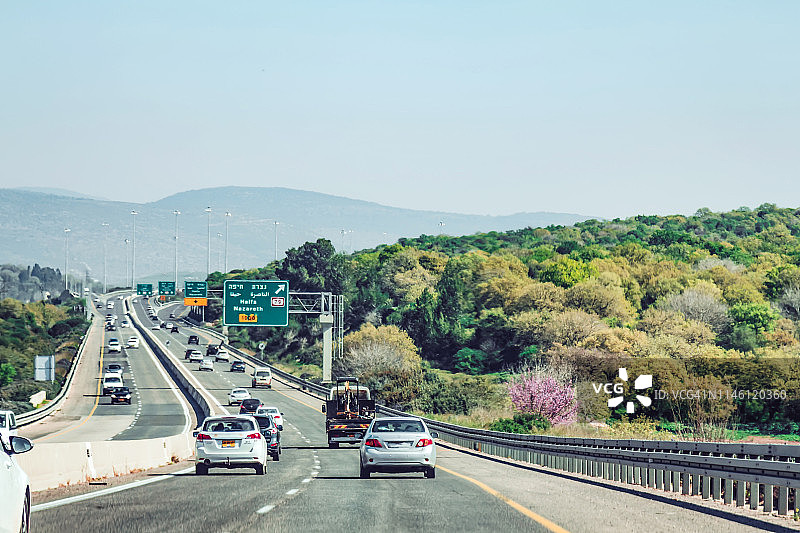 以色列北部的风景公路图片素材