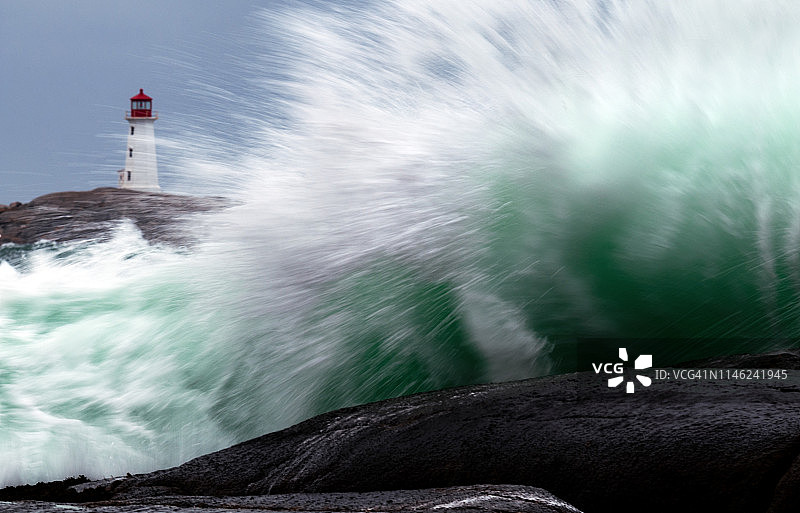 佩吉的湾灯塔图片素材