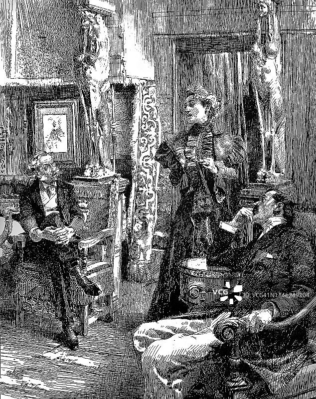 家庭对话图片素材